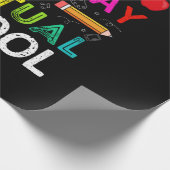 Happy First Day Virtual of School Geschenkpapier (Ecke)