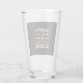Happy First Day Virtual of School Glas (Rückseite)