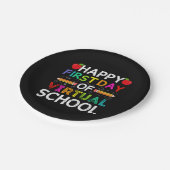 Happy First Day Virtual of School Pappteller (Schrägansicht)