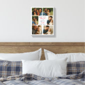 Happy First Father Day Personalized Photo Collage Leinwanddruck (Insitu (Schlafzimmer))