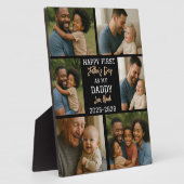 Happy First Father Day Photo Collage Fotoplatte (Seite)