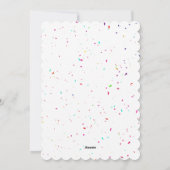 Happy First Geburtstag Feiertagskarte (Rückseite)