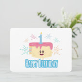 Happy First Geburtstag Feiertagskarte (Stehend Vorderseite)