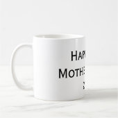 Happy First Mother Day Black & Pink Tasse (Links)