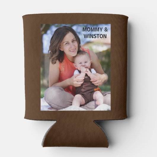 Happy First Mother Day Custom Foto Cooler Dosenkühler (Rückseite)