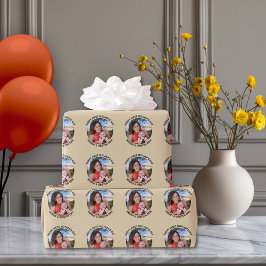 Happy First Mother Day Custom Foto & Text Geschenkpapier