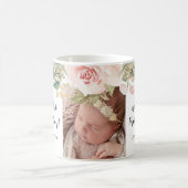 Happy First Mother Day Foto floral Kaffeetasse (Mittel)