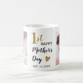 Happy First Mother's Day 2 Foto Kaffeetasse (Mittel)