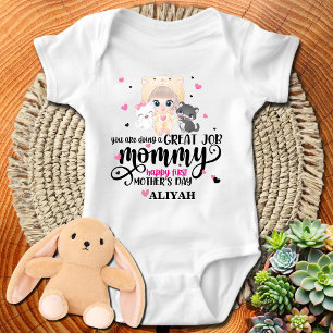 Happy First Mother's Day - Baby Girl Strampler