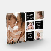 Happy First Mother's Day Black 4 Foto Collage   (Links)