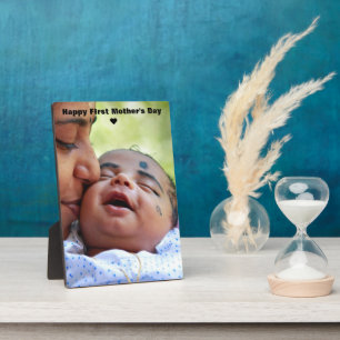Happy First Mother's Day Custom Mama & Baby Foto Fotoplatte