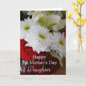 Happy First Mother's Day-Daughter/Hübsch Floral Karte (Gelbe Blume)