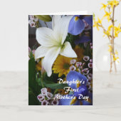 Happy First Mother's Day-Daughter-Hübsch Karte (Gelbe Blume)