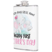 Happy First Mother's Day Elephant Flachmann (Links)