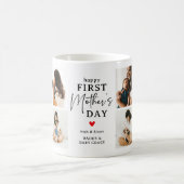 Happy First Mother's Day' Foto Collage Keepake Kaffeetasse (Mittel)