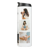 Happy First Mother's Day' Foto Collage Keepake Thermosbecher (Nach rechts gedreht)