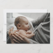 Happy First Mother's Day Foto Typografy Card (Rückseite)