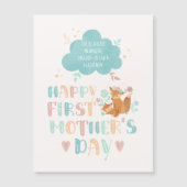 Happy First Mothers Day für Schwiegertochter Magnetkarte (Vorderseite)