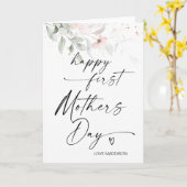 Happy First Mothers Day Gift für Mama von Husband Karte (Gelbe Blume)