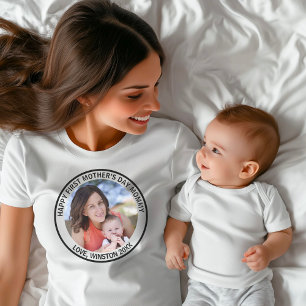 Happy First Mother's Day Mommy Foto T - Shirt