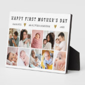 Happy First Mother's Day Oma 10 Foto Collage Fotoplatte (Seite)