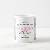 Happy First Mother's Day Oma Foto Kaffeetasse (Mittel)