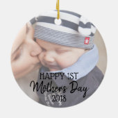 Happy First Mother's Day Ornament (Hinten)