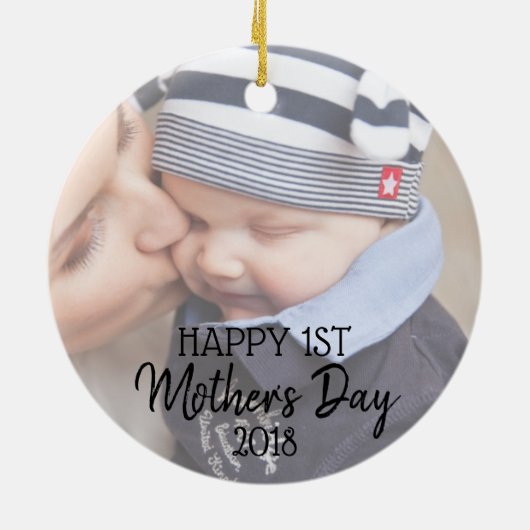 Happy First Mother's Day Ornament (Hinten)