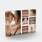 Happy First Mother's Day Wood 4 Foto Collage (Links)