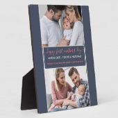 Happy First Mthers Day - 2 Foto Personalisiert Fotoplatte (Seite)