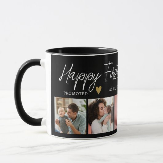 Happy First Mthers Day als Oma 5 FotoCollage Tasse (Links)