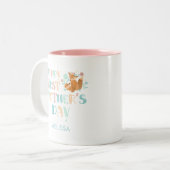 Happy First Mthers Day Boho Chic Custom Zweifarbige Tasse (Vorderseite Links)