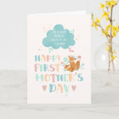 Happy First Mthers Day für Daughter-Schwiegertocht Karte (Gelbe Blume)