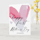 Happy First Mthers Day Gift für Mama Floral Karte (Gelbe Blume)