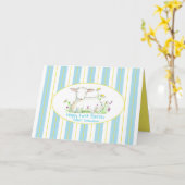 Happy First Oaster Grandson Lamb Blue Karte (Gelbe Blume)