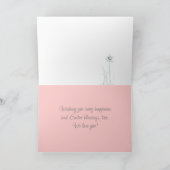 Happy First Oaster Grandtochter Weißes Kaninchen Karte (Innenseite)