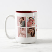 Happy First Valentine's Day Custom Coffee Mug  Zweifarbige Tasse (Links)
