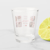 Happy First Valentine's Day Shot Glass Schnapsglas (Rückseite)