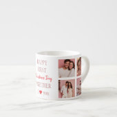Happy First Valentine's Day Together Espresso Mug Espressotasse (Vorderseite Rechts)