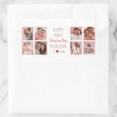 Happy First Valentine's Day Together Sticker Photo (Tasche)