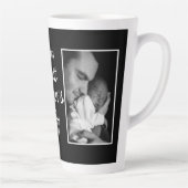 Happy First Vatertag 2 Foto Schwarz Milchtasse (Rechts)