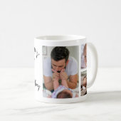 Happy First Vatertag 5 Foto Collage  Kaffeetasse (VorderseiteRechts)