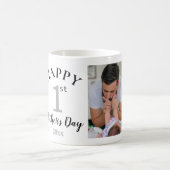 Happy First Vatertag 5 Foto Collage  Kaffeetasse (Mittel)
