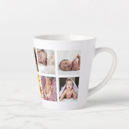 Happy First Vatertag 8 Familienfoto Collage Milchtasse