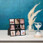 Happy First Vatertag 8 Foto Collage Schwarz Fotoplatte (InSitu)