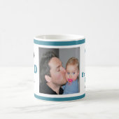 Happy First Vatertag Bester Vater je Foto Kaffeetasse (Mittel)