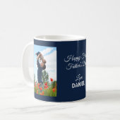 Happy First Vatertag Custom Foto Kaffeetasse (Vorderseite Links)