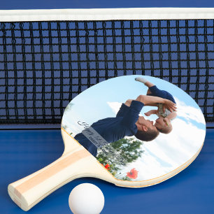 Happy First Vatertag Custom Foto Tischtennis Schläger