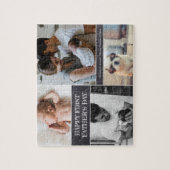 Happy First Vatertag Foto Collage Familie Puzzle (Vertikal)
