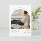 Happy First Vatertag Fotokarte Moderne Einladung (Stehend Vorderseite)